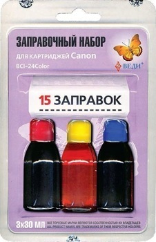 Заправочный набор для картриджей Canon BCI-24 Color